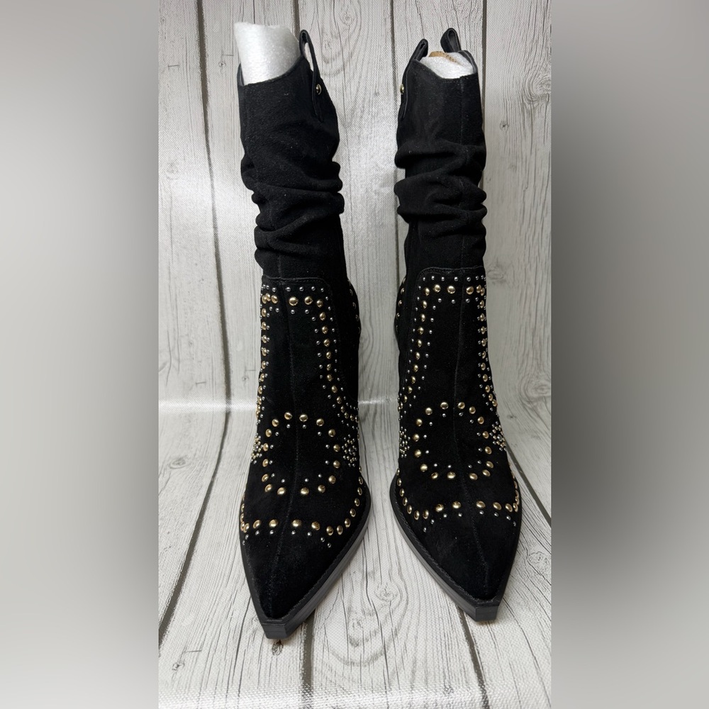 BRAND NEW Jessica Simpson Women's Size 11 Larna Western Studded Cowboy Boots - Picture 2 of 14